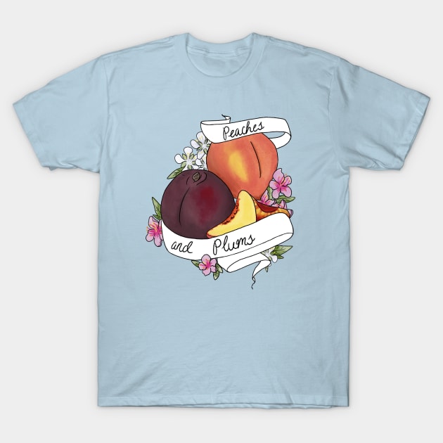 Peaches and Plums SFW T-Shirt by Ashkatzart